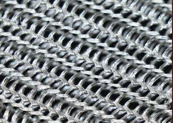 ความกว้าง 2 นิ้วปิดลวดตาข่ายถักหลายเส้นใยกลมแบนทนทาน