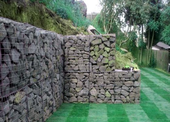 ISO45001 Zn-5 Al แผ่นตาข่ายลวดเชื่อมสังกะสีสำหรับกำแพงกันดิน Gabion