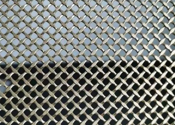 ความต้านทานต่อการบด หุ้มสแควร์ สแตนเลสคาร์บอนสูง สกรีนสาย Mesh