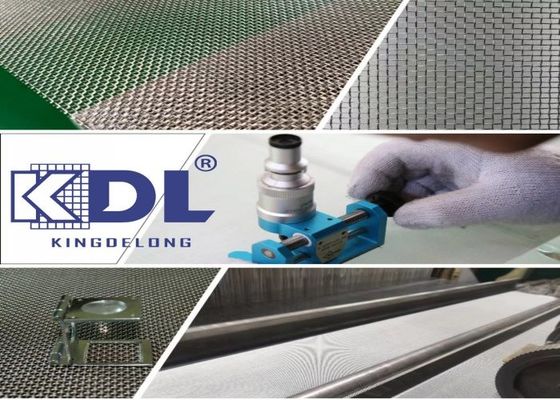 คุณภาพดี SS304 316 สแตนเลสสี่เหลี่ยมโลหะ เนื้อผ้า Sieving Screen Filter Netting