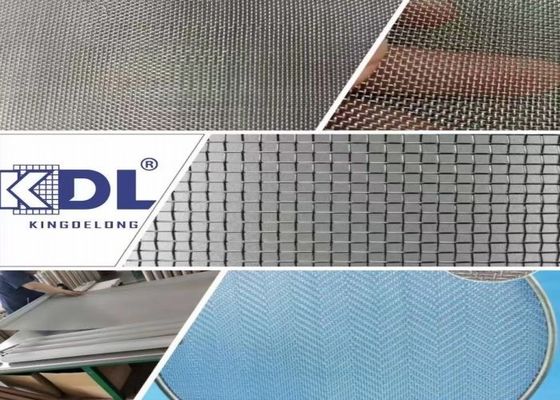 คุณภาพดี SS304 316 สแตนเลสสี่เหลี่ยมโลหะ เนื้อผ้า Sieving Screen Filter Netting