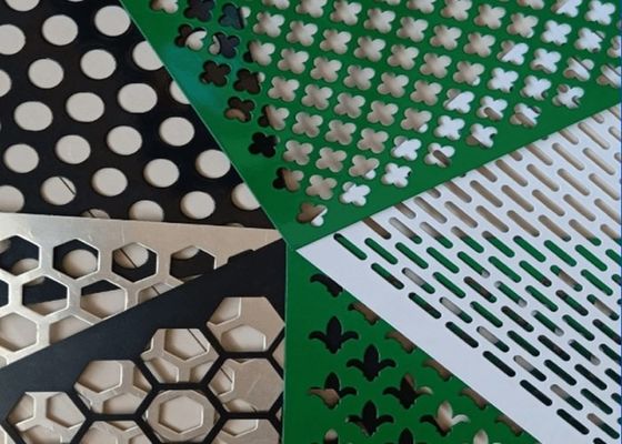 การป้องกันแผ่นโลหะแผ่นเพชร perforated hole sheet ด้วยการรักษาพื้นผิวแบบเหล็กกระดาษไฟฟ้า