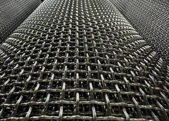 ตะแกรงลวดตาข่ายทอแรงดึงสูง ขนาดช่องเปิด 2 มม. และความกว้างม้วน 0.9-1.5 ม.