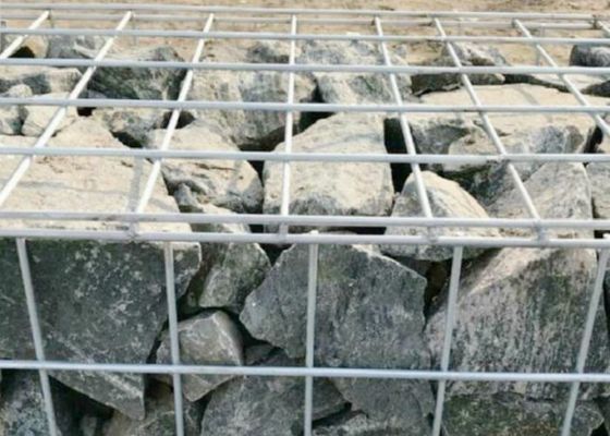 รอยตาข่าย Gabion สำหรับการก่อสร้างดินแข็ง