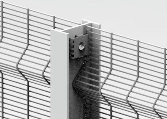 แผงรั้วตาข่ายโลหะความแข็งแรงสูง 3D Anti Climbing 358 แผงรั้วตาข่าย