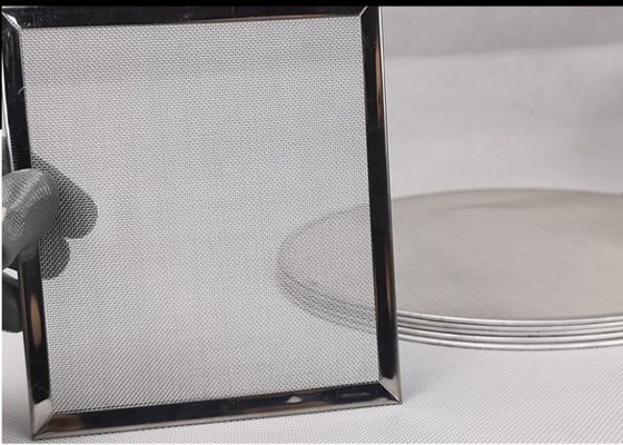 SS304 316 Woven Square Metal Filter Screen Mesh 30m Length Chemical Resistant